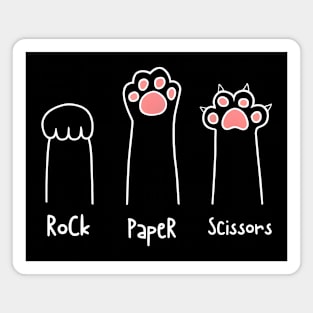 Cat: Rock, Paper, Scissors Magnet